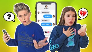 SONG LYRIC TEXT PRANK on my CRUSH  New BOYFRIEND EMOTIONAL REACTION 💔🥺 Piper Rockelle [upl. by Ekalb]