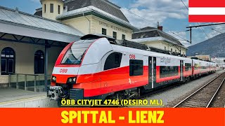 Cab Ride SpittalMillstättersee  Lienz Drava Valley Railway Austria train drivers view in 4K [upl. by Anairdna]