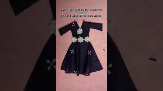 Easy frock cutting for beginners 🪡🧵✂️youtubeshorts diy fashion viralvideo viralshorts [upl. by Il1]