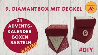 Einfacher geht nicht 9 Diamantbox  24 Mini Adventskalender Boxen basteln Stampin Up Anleitung [upl. by Imtiaz]