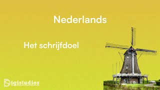 Nederlands  Het schrijfdoel [upl. by Mosier]