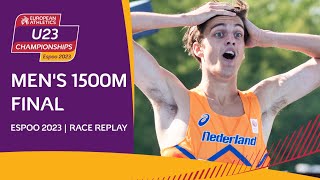 Tactical 1500m masterclass Mens 1500m final  Espoo 2023 [upl. by Torbart]