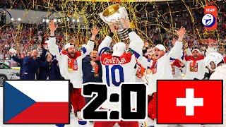 ČESKO VS ŠVÝCARSKO FINÁLE JSME MISTŘI SVĚTA  MISTROVSTVÍ SVĚTA V HOKEJI 2024 [upl. by Dobbins387]