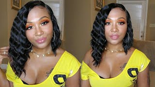 Outre Synthetic Crimp Wave HD Transparent Lace Front Wig Safira [upl. by Nahtanoy727]