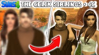 The Çelik Siblings  Sims 4 CAS  CC Folder amp Sims Download [upl. by Airegin]