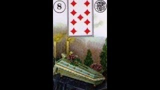 Coffin Card  Lenormand Card Combination Meanings [upl. by Sidell]