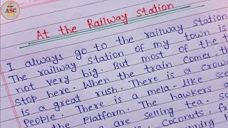 Essay on A scene at the Railway Station  railway station scene essay  रेलवे स्टेशन का दृश्य निबंध [upl. by Dwyer279]