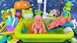 8 Minutes Satisfying with Unboxing Cute Doll Playing in Water  kitchen set cooking  Review Toys [upl. by Ramoh674]