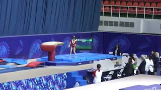 Chu Yiming 2024 Asian Junior Championships Vault Qualifications 1 [upl. by Eicyal679]