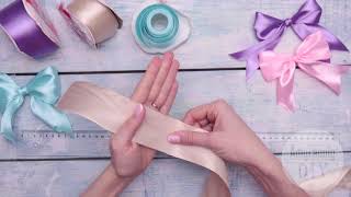 How to Tie a Bow  4 simple ways  quick and easy DIY Tutorial [upl. by Nirehs713]