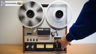 Teac A 6300 AutoReverse 4Track Stereo Tape Recorder Video 01  For sale at wwwvariousstorenlcom [upl. by Alled]