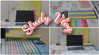 Productive Vlog Late night Study No music Study With Me ASMR Study Routine [upl. by Aizti385]