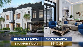 ANTI MAINSTREAM RUMAH UNIK DENGAN DESAIN KLASIK MODERN YANG MENARIK DI YOGYAKARTA  JASA DESAIN [upl. by Bibby]