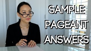 10 Essential Pageant Questions And Sample Answers [upl. by Nolte703]