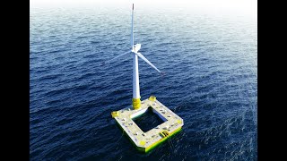 IDEOL Floating Offshore Wind Turbine Installation  Offshore Animation [upl. by Thaxter]