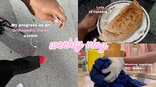 WEEKLY VLOG  progress at work washing machine broke cooking etc [upl. by Watanabe122]