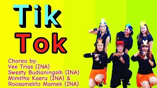 TIK TOK  Line Dance  Choreo by VEE TRIAS SWESTY BUDIANINGSIH MIMITHA KAERU amp ROOSAMEKTO MAMEK [upl. by Marcie]