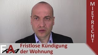 Fristlose Kündigung der Wohnung wegen verspäteter Mietzahlung [upl. by Ndnarb]