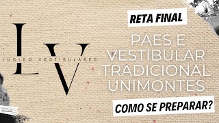 Dicas para se preparar para o PAES Unimontes e para o Vestibular Tradicional da Unimontes [upl. by Sigsmond]