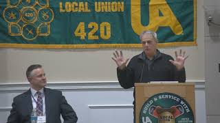 Al Morganti Visits Steamfitters Local 420 for Industry Day [upl. by Ayik]