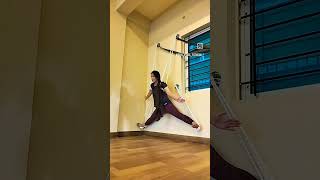 Iyengar yoga with Rope wall 🧱 yoga practice with Riya fitness [upl. by Elnore]