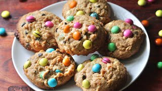 monster cookies recipe  easy cookies recipe  how to make best monster cookies [upl. by Adnwahsor500]