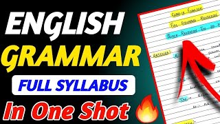 Class 10 Complete ENGLISH GRAMMAR  Tenses Modals Reported Speech Subject Verb Agreement [upl. by Jehanna]