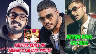 Raftaar Reply On Emiway x Raftaar Friendship Honey Singh Brown Rang 100 Mili SOS New Track Coming [upl. by Clint]