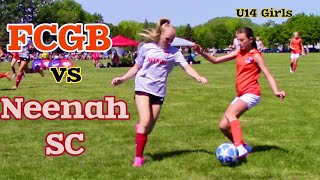 U14 Girls Soccer President Cup Playoffs FCGB vs Neenah SC Red at Fondu Lac Sports Complex in WI [upl. by Timmons]