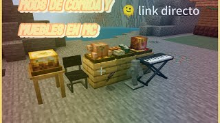 mod de comida y muebles en Minecraft 12141 mods en la descripción [upl. by Ayot]