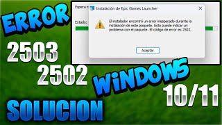 Como Reparar ERROR 25032502 ⛔️ WINDOWS 8🔧10 Y 11 Bien ▶️ Explicado [upl. by Rednirah]