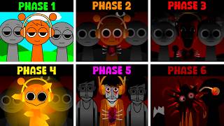 Phase 1 VS Phase 2 VS Phase 3 VS Phase 4 VS Phase 5 VS Phase 6 in Incredibox Sprunki [upl. by Ladnyc]