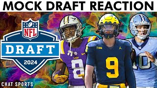 2024 NFL Mock Draft Giants amp Vikings Trade UP In Latest Lance Zierlein Mock Draft WITH Trades [upl. by Dang]