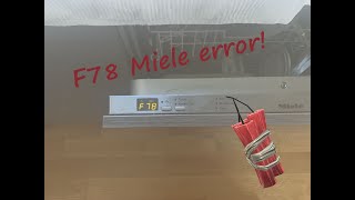 Miele dishwasher F78 impeller pump repair DIY  Geschirrspuller Fehler F78 Pumpe reparieren [upl. by Norred]