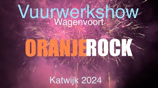 Vuurwerkshow Oranjerock 2024 Katwijk [upl. by Thera726]