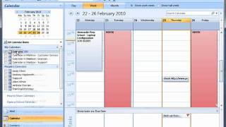 Microsoft Outlook 2007 Working With Shared Calendars [upl. by Mandi]