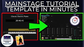 MAINSTAGE 3 TEMPLATE SETUP FOR BEGINNERS GET STARTED FAST [upl. by Anirehs]