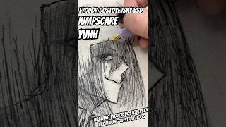 Inking My Drawing Of Fyodor Dostoyevsky From Bungou Stray Dogs bsd fyodordostoyevsky art anime [upl. by Moran]