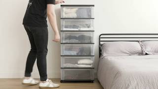 IRIS USA  New Wide Cart  6 Drawers [upl. by Figone]