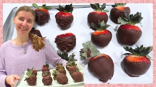 ChocolateCovered Strawberries 🥰  How to Make Perfect ChocolateDipped Strawberries [upl. by Yadsnil]