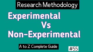 Difference Between Experimental and Nonexperimental Research [upl. by Frey]