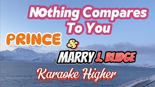 Nothing Compares to you Live Duet  Prince amp Marry J Blige Karaoke Higher Version [upl. by Petie]