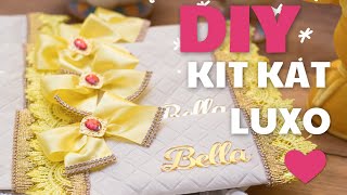 DIY Porta Kit Kat  Personalizado de Luxo [upl. by Sylas878]