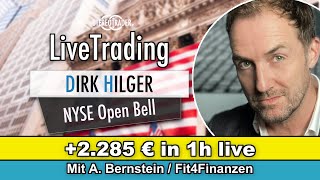 NYSE Opening Bell Live Trading  Fr 28923 D Hilger [upl. by Derinna]