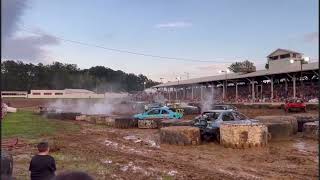 Brownstown speedway demolition derby 2022 [upl. by Nylahsoj]