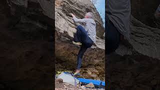 Runnel Round V4 Fox Hollow climbing rockclimbing bouldering rockclimber [upl. by Gaul460]