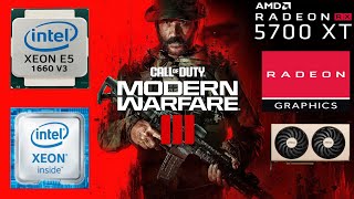 Call of Duty Modern Warfare 3 Xeon E5 1660 V3  RX 5700 XT Low 1080p Campanha e Multiplayer [upl. by Arrik]