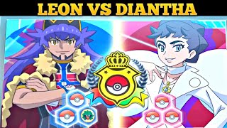 Master 8  Leon vs Diantha Semi final battle  Leon vs Diantha  Ash vs Cynthia  semi final [upl. by Eupheemia]