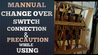 Manual change over switch connection [upl. by Papke492]