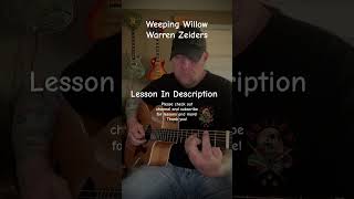 Weeping Willow  Warren Zeiders guitar lesson [upl. by Anaiviv]